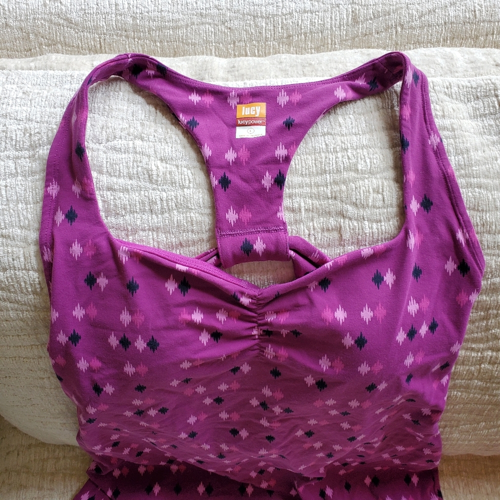 Lucy Workout Sports Bra Tank Top